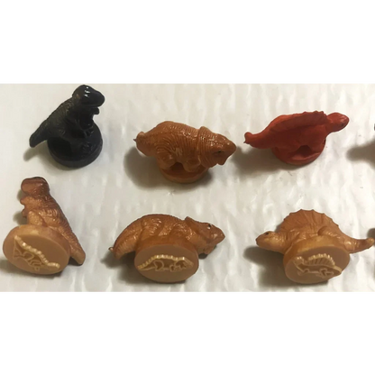 Rare Vintage 1970s Dinosaur Rubber Stamps for Collectors