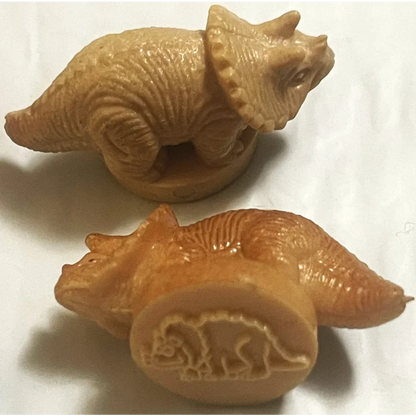 Rare Vintage 1970s Dinosaur Rubber Stamps for Collectors