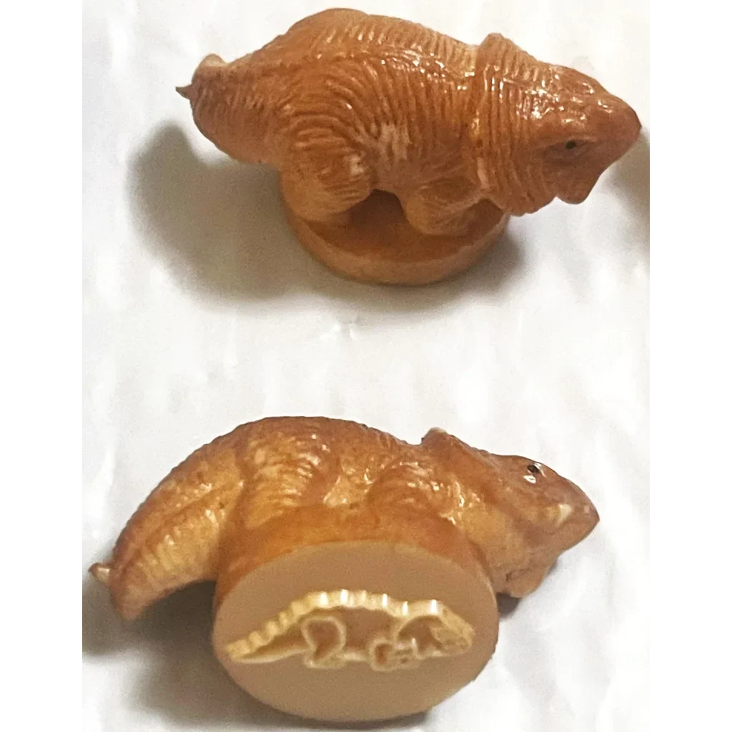 Rare Vintage 1970s Dinosaur Rubber Stamps for Collectors