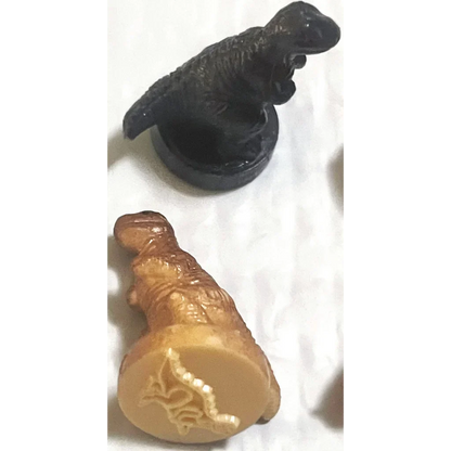Rare Vintage 1970s Dinosaur Rubber Stamps for Collectors
