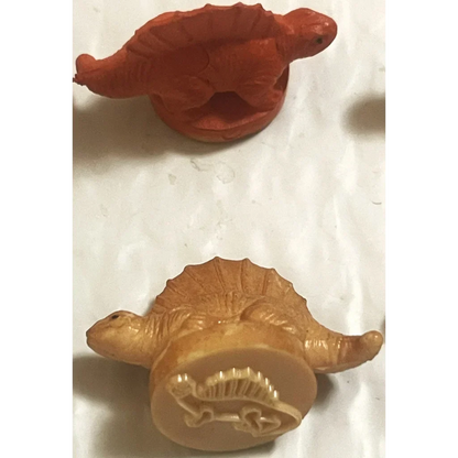 Rare Vintage 1970s Dinosaur Rubber Stamps for Collectors